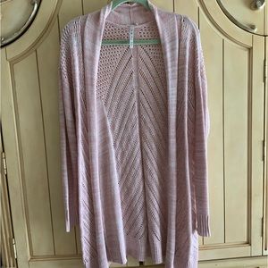 Leo and Nicole. Pink Light Cardigan